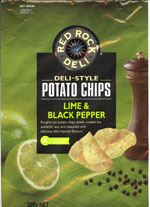 Red Rock Deli Lime & Black Pepper Deli-Style Potato Chips
