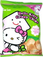 Hello Kitty Crispy Chips Wasabi Squid Flavour