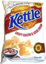 Kettle Crispy Bacon and Sour Cream Potato Chips