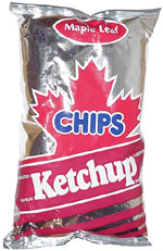 Maple Leaf Ketchup Chips