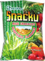 Snacku Rice Crackers Vegetable Flavored