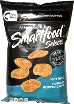 smartfood chips hummus selects feta herb popped snack taquitos