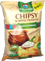 Przysnacki Chipsy w Kotle o smaku Prażone Kwaśna Śmietana