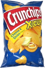 Crunchips X-Cut Cheese & Onion
