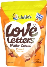 Julie's Love Letters Wafer Cubes Peanut Butter