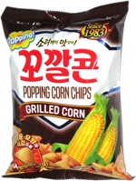 Lotte Popping Corn Chips Grilled Corn