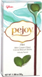 Pejoy Mint Cream Filled Cocoa Biscuit Sticks