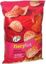 7-Select Fiery Hot Flavored Potato Chips