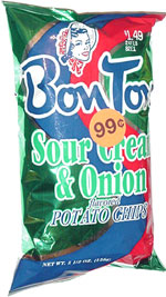 Bon Ton Sour Cream Onion Flavored Potato Chips