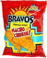 Bravos Tortilla Chips Nacho Cheese! Flavor