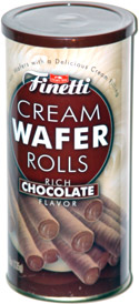 Finetti Cream Wafer Rolls Rich Chocolate Flavor