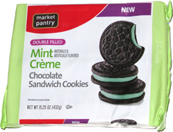 Market Pantry Double Filled Mint Creme Sandwich Cookies