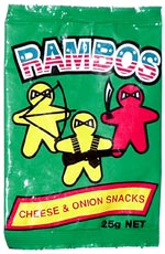 Rambos Cheese & Onion Snacks