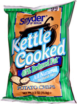 Snyder Of Berlin Kettle Cooked 40% Reduced Fat Potato Chips