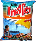 Tasto Crab Curry Flavored Potato Chips Ridge Cut