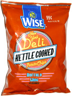 Wise New York Deli Kettle Cooked Potato Chips Buffalo Wing Flavored