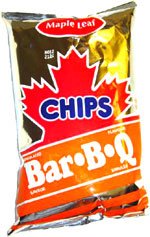 Maple Leaf Bar-B-Q Chips