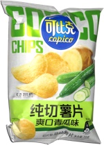 Copico Fresh-Cut Potato Chips Cucumber Flavor