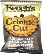 Keogh's Crinkle Cut Irish Sea Salt and Crushed Black Pepper