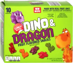 Lunch Buddies Dino & Dragon Fruit Flavored Snacks