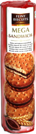 Feiny Biscuits Mega Sandwich with Cocoa Cream Filling