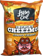 Lesser Evil Crunchy Cheezmos Cowboy Cheddar
